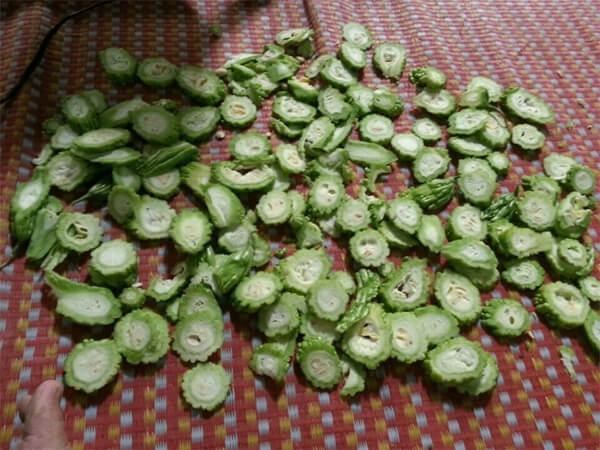 mướp sấy khô có màu đẹp