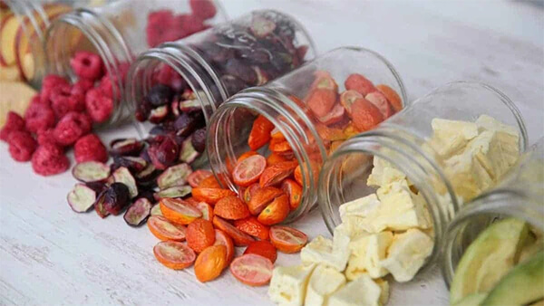 cách loại trái cây sấy khô