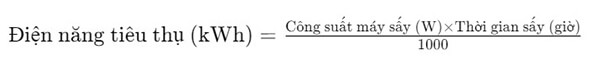 công thức tính điện năng tiêu thụ