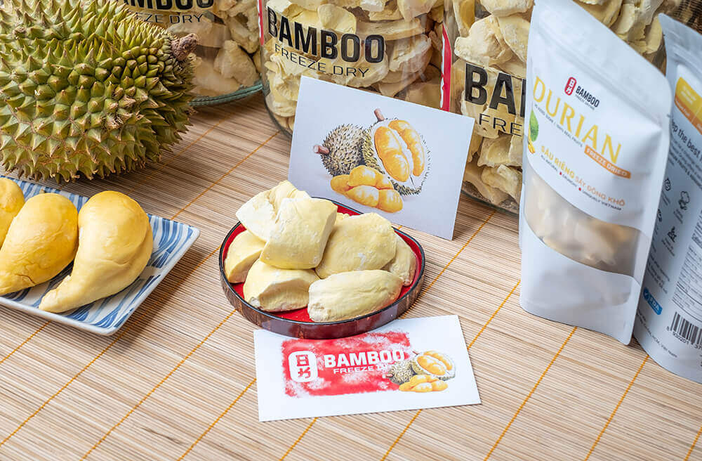 sầu riêng thái sấy thăng hoa