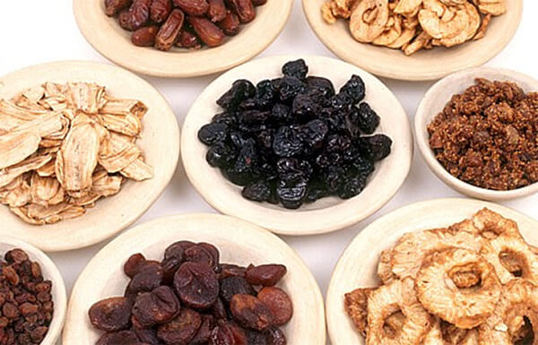 trái cây sấy khô thăng hoa