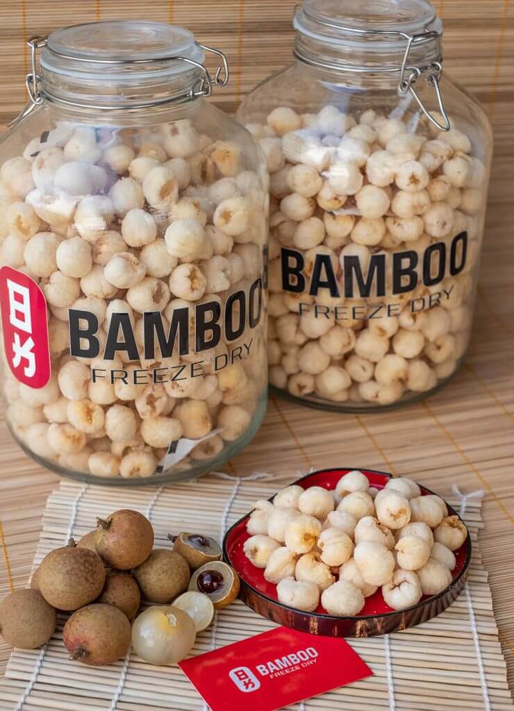 nhãn sấy giòn bằng công nghệ sấy thăng hoa