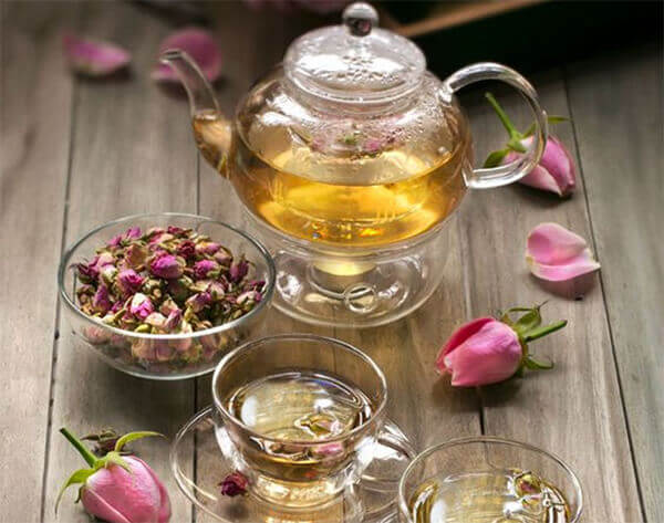 công dụng trà hoa hồng