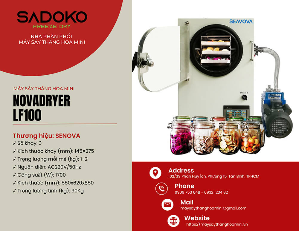 máy sấy thực phẩm đa năng Novadryer