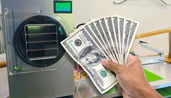 chi phí đầu tư máy sấy thăng hoa