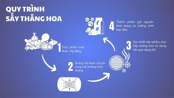 nguyên lý sấy thăng hoa