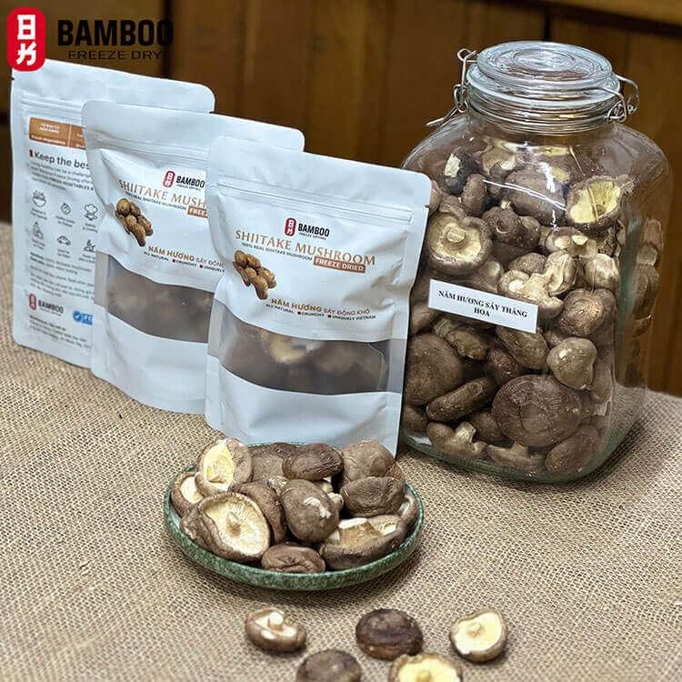 bảng giá nấm hương sấy thăng hoa