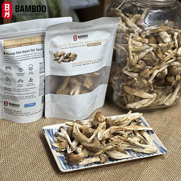 nấm mối tự nhiên sấy thăng hoa