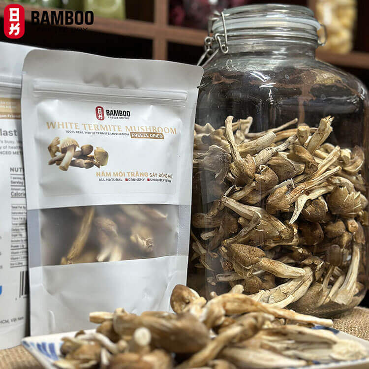 nấm mối tự nhiên sấy thăng hoa