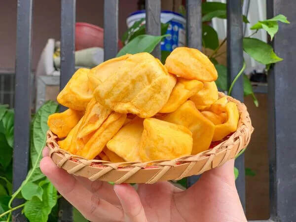 hương vị và kết cấu độc đáo của mít sấy