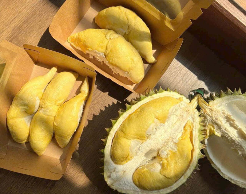 Sầu riêng sấy thăng hoa và sầu riêng tươi