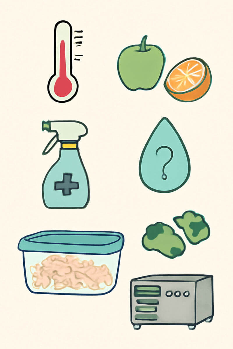 Không bảo quản trái cây sau khi sấy đúng cách