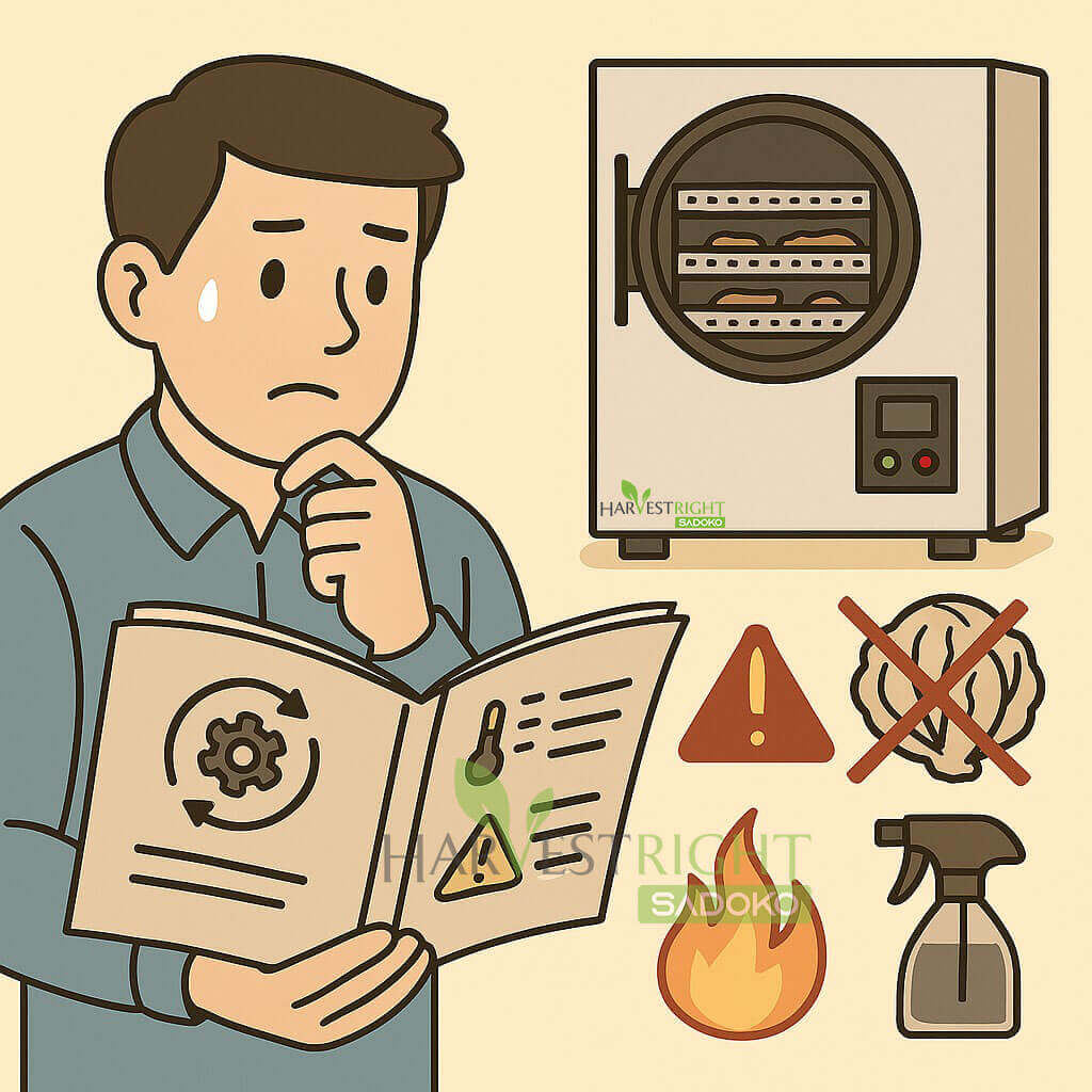 Đọc và hiểu rõ hướng dẫn sử dụng máy sấy thăng hoa