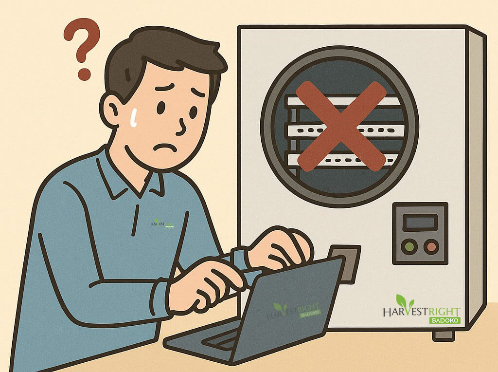 sai lầm khi sử dụng máy sấy thăng hoa