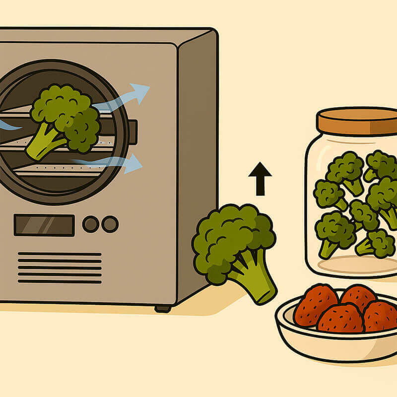 sấy thăng hoa có thể kéo dài thời gian bảo quan cho trái cây