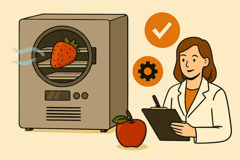 công nghệ tiên tiến đảm bảo chất lượng trái cây sấy