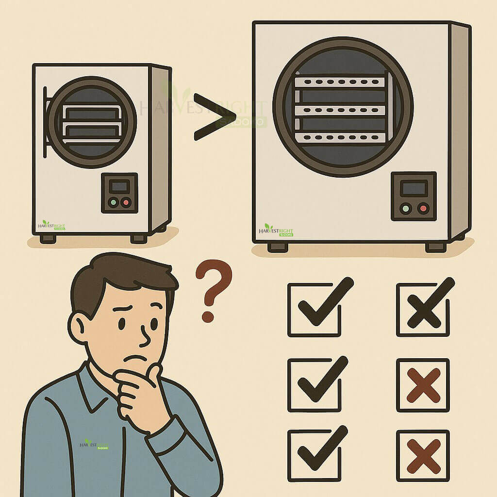 So sánh các dòng máy sấy thăng hoa và lựa chọn phù hợp