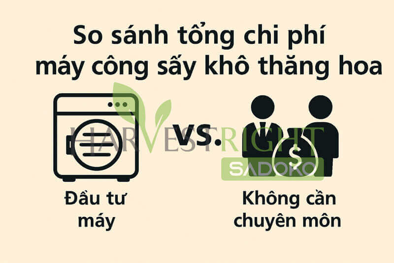 So sánh tổng chi phí đầu tư máy với thuê dịch vụ gia công