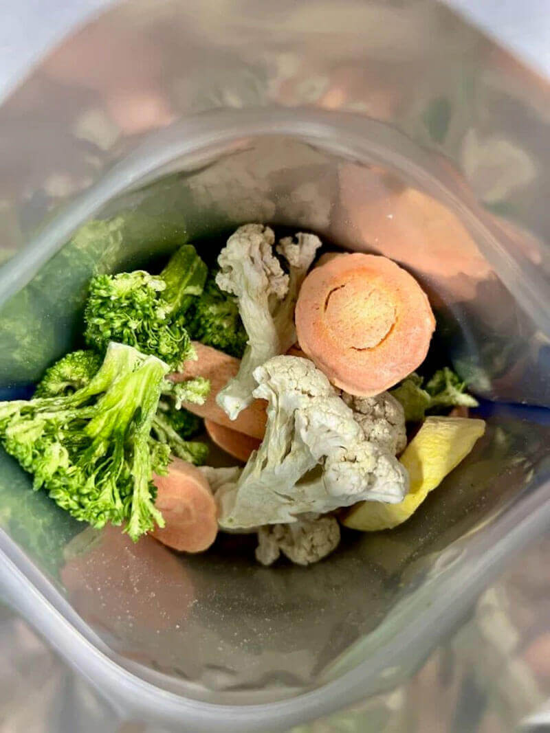 Bảo quản sau sấy đồ ăn kiêng