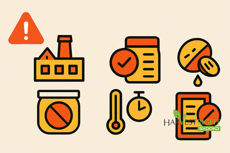 Các lỗi thường gặp khi thuê gia công sấy trái cây