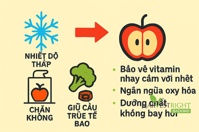 Lý Giải Khả Năng Giữ Lại 95-98% Dinh Dưỡng Của Sấy Thăng Hoa