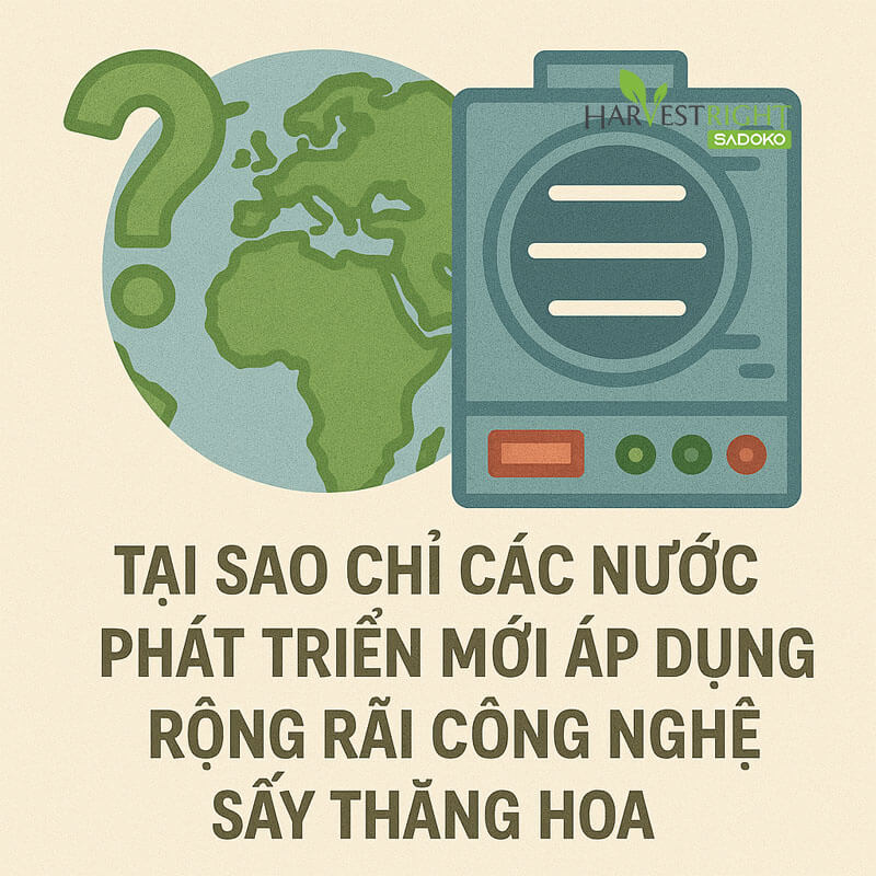 Tại sao chỉ các nước phát triển mới áp dụng rộng rãi công nghệ sấy thăng hoa