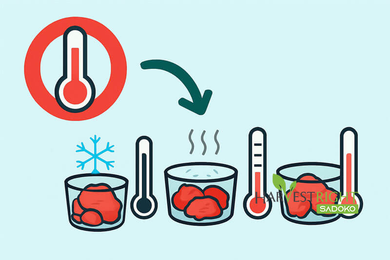 Tại sao cần kiểm soát nhiệt độ từng giai đoạn sấy thăng hoa?