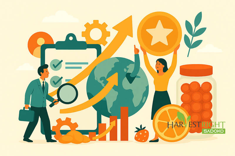 Tối Ưu Hóa Quy Trình và Xây Dựng Thương Hiệu Bền Vững trái cây sấy